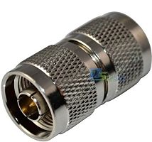 Переходник N (штекер) — N (штекер); материал корпуса: Никель; покрытие центр. контакта:GOLD; волновое сопротивление: 50 Om; (ВЧ- разъем) 