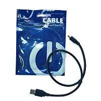 КАБЕЛЬ USB AM / miniUSB ( штек.5pin ) ver.2.0 ( 0,5м ) Круглый; d=4,3мм; цв: черный   U4304 Perfeo