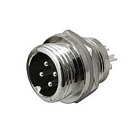 РАЗЪЕМ GX16 12M-4B  MIC12 4P (D12mm) 4PIN ШТЕКЕР НА КОРПУС под пайку металл. (1-566-4)  (ответная часть гнездо GX16 12M-4A 12417)  