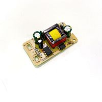 Плата импульсного блока питания, 12V, 1.0A, 12W, плата без корпуса, 65x39x21мм, вх: AC 110-240V
