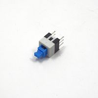Микрокнопка квадратная модульная, 6pin без фиксации, 30V 0.1A, 7x7x12мм (PB22E07)