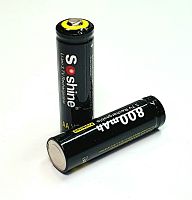 АККУМУЛЯТОР  14500 3,7V 800mAh Li-ION ICR14500-PCM (R06)(AA) (14х50мм) SOSHINE С платой защиты