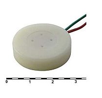 МИКРОФОН КАПСЮЛЬ ТЕЛЕФОННЫЙ TR28-H7.4-150 d 28х7.4mm 150 Om ; 10 mW ; пласт. ; с проводами