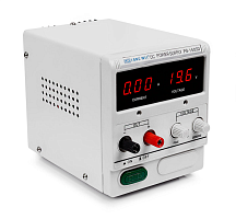 Блок питания лабораторный трансформаторный, 0-15V, 0-3A, 45W, 200x128x145мм, вх: AC 110/220V, с кабелем LONGWEI LW-PS1503D