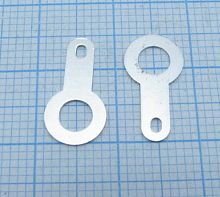 КЛЕММА-ЛЕПЕСТОК КОЛЬЦЕВАЯ ПОД М3 НЕИЗОЛ d=3,2mm/D=7mm/L=12mm (Под пайку) ST-3LT (Лепесток 1-1-3.2-12) Клемма-кольцо,, 3.2мм,