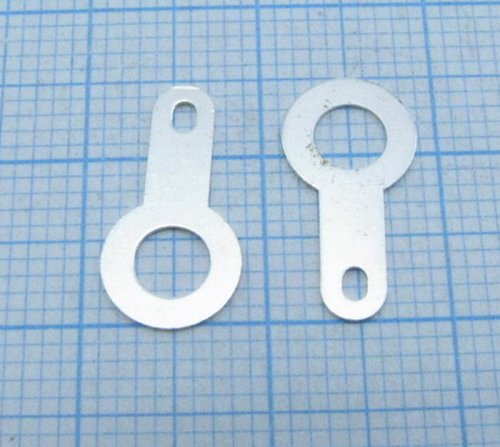 КЛЕММА-ЛЕПЕСТОК КОЛЬЦЕВАЯ ПОД М3 НЕИЗОЛ d=3,2mm/D=7mm/L=12mm (Под пайку) ST-3LT (Лепесток 1-1-3.2-12) Клемма-кольцо,, 3.2мм,