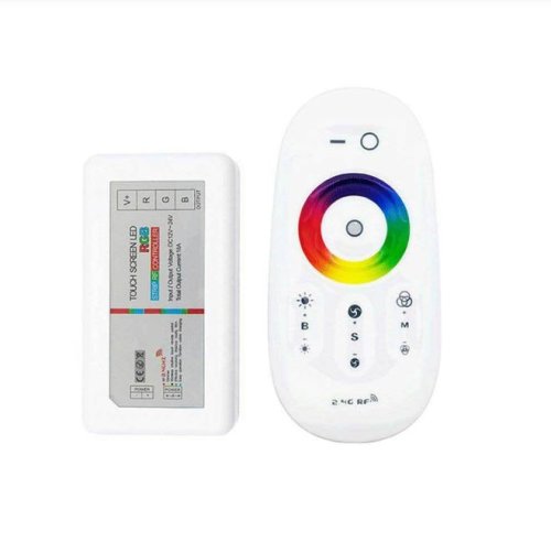 Контроллер RGB с RF-пультом: 18A, (сенсорный 2,4GHz), DC12-24V, 288-576W, 4PIN; ВСЕ РАБОТАЮТ НА ОДНОЙ ЧАСТОТЕ !!!!, фото 4