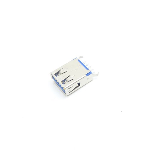 Разъем USB 3.0 A JS ( Гнездо на плату )    ( тип A )  ver.3.0;  вертик.исполн; ( 9 контактов-DIP, 2 устан.лепестка-DIP ); дл=15мм,  шир=12мм;  края пе фото 3