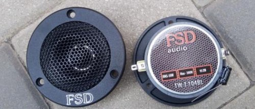 ДИНАМИК ВЧ 102ММ 4" 4 OM "FSD audio" (TW-T 104 BL) Рупорный TWEETER/ ном.-50W; макс.-300W /2кГц - 20кГц/Чувств.-95±2 dB/1W-1мет/Магнит-(феррит)/Матер