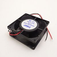 Вентилятор компьютерный DC12V, 80x80x32мм, 5 лопастей, 3000об/мин., подш. скольжения, 2pin, 0.14A 4.56W 31дБ Tidar RQD8032MS