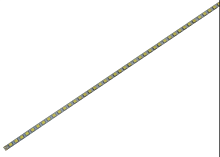 Светодиодная линейка для LED подсветки (90светодиодов) GY-540-530MM-24W-90LED/Gold-2835-23.6W-96LED (540мм) (35382) 1шт*540мм*4мм/96LED/SMD3528/прямог