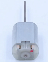 ДВИГАТЕЛЬ ЭЛЕКТРИЧЕСКИЙ DC12V (8-16V) 30.5x24х18.3mm FC280-SC-20150 (вал d=2мм, h-вала=32мм, СО ШЛИЦАМИ на валу 8.5мм) подключение-внутренние контакты