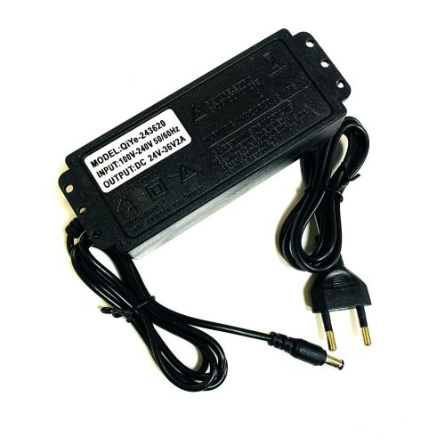 Блок питания регулируемый, со встроенным Вольтметром, 24-36V, 2.0A, 72W, штекер: 5,5 х 2,5мм, В корпусе, вх: AC 100-240V, Встроенный шнур ZY-009 фото 2