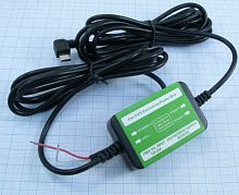 Стабилизатор напряжения автомобильный, 5V, 2.0A, штекер: microUSB угловой (5pin), 55x34x15мм, вх: 12-24V