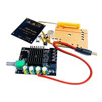 МОДУЛЬ: АУДИО УСИЛИТЕЛЬ ЦИФР с радиатором; Bluetooth v5.0 Стерео (2-канальн: 100W+100W)  на TPA3116 (  ZK-1002L / ZZ-1002L ) + КОРПУС  для проект. ARD