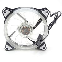 Вентилятор компьютерный DC12V, 120x120x25мм, 7 лопастей, подш. скольжения, разъем: фишка-2pin, 3pin, 0.17A, пластик