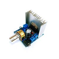 МОДУЛЬ Усилитель звука СТЕРЕО на TDA7297 2х15W 6...15V 12V/2A; Выходное сопрот: 4-8Om; режим работы усилителя: AB; диапаз.t: 0...70°C; вес: 56гр