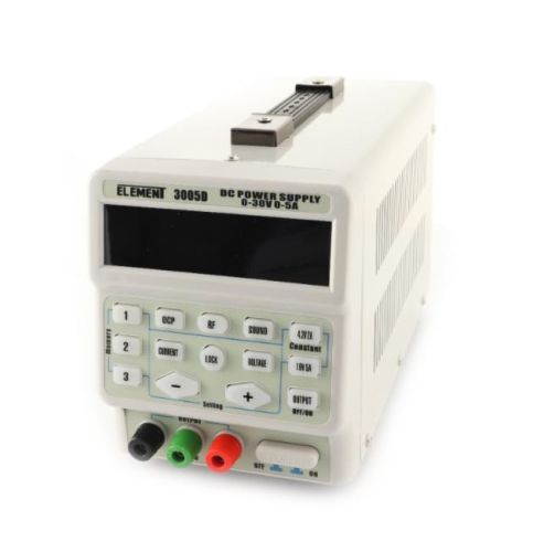 Блок питания лабораторный трансформаторный, 0-30V, 0-5A, 194W, 282x125x156мм, вх: AC 220-250V, с кабелем ELEMENT 305D-IV фото 3