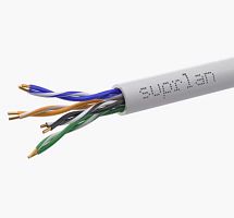 КАБЕЛЬ ВИТАЯ ПАРА - 4 ПАРЫ UTP-4 5E (Медь) (Одножильный 26AWG 1/0.405=0.13mm2) Негорючий