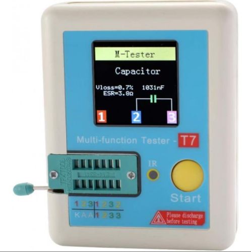 Многофункциональный тестер" LCR-T7, ESR-метр AtMega328. Измеряет параметры транзисторов, резисторов, диодов, конденсаторов, тиристоров,симисторов, фото 5