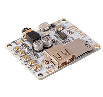 МОДУЛЬ: Аудио плеер Беспроводной Bluetooth  с USB + SD (форматы воспроизвед: MP3/ WMA/ WAV/ FLAC).  ( ARDUINO)    Пит: 5v (microUSB); Bluetooth v2.1; 