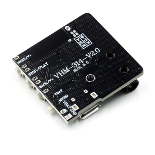 МОДУЛЬ Bluetooth аудио VHM-314-V2.0 с кнопками управления На м/сх AS22BP0U002-55F4 Напряжение пит: 3,7 – 5V; соотношение сигнал/шум: 90dB; micro USB,  фото 2