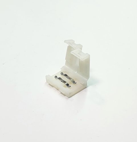 Разъем 2pin для соединения св/д ленты ( 8мм)  (30-60 LED) БЕЗ ПАЙКИ.