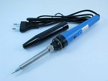 ПАЯЛЬНИК 20w/130w (130w при нажатии на кнопку) 220v ( ZD-70DA + защитн.кожух ) ( Ручка-пласт. ) импульсн; разогр-15с; керамич.нагрев. (d нагр.эл-та=5,