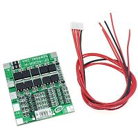 Плата PCB (защиты) для 4-х Li-Ion  АКБ, до 30A с балансировкой, для контроля заряда/ разряда,вес: 17,7гр   