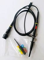 Осциллографический щуп P2060 (пассивный), 60 МГц, переключаемый делитель 1×/10×, BNC, длина кабеля 1,2 м; полоса 1×: DC–6 МГц, 10×: DC–60 МГц; Rвх 1 М