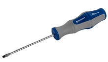 Отвертка шлицевая SL 3х 75 мм CrV, Ultra Grip для электронных компонентов, КОБАЛЬТ, двухкомпонентная рукоятка, общая длина 157 мм.