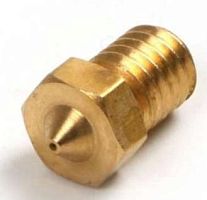 Сопло для 3D принтера E3D (Хотенда) 0.2mm (Латунные форсунки для печатных головок) филамент 1.75mm (19854) внутренний d=2мм; выход. отверстие d=0,2мм;