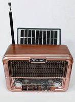 Радиоприемник аналоговый GOLON RX-6060S "Ретро стиль" Bluetooth 4.1; Диапаз.частот: FM 88 - 108 MHz, AM 53-171 KHz, SW 5.9-18.0 MHz, Солнечн. панель
