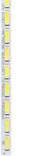 Светодиодная планка для подсветки ЖК панелей 27" 3V (39LED) SMS270A31_Rev0.3 (350 мм, 39 светодиодов) фото 2
