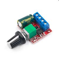 РЕГУЛЯТОР МОЩНОСТИ ШИМ ПОСТ. ТОКА до 5A, U=5-35V, P=до 30W   Для регулир.скорости коллекторн.эл/двигат.,яркости ламп накал., регулируемый цикл:0%-100%