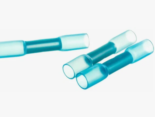 Втулка Стыковая клемма Изолированная 1,5-2,5mm2 Синяя термоусаживаемая 37мм (ГСИ-Т 2.5) (ГСИ-т 2.5/ГСИ-т 1,5-2,5/KY-2)