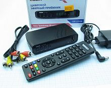 Цифровая ТВ приставка CADENA CDT-1753SB (ресивер ) (DVB-T2 ) Процессор:MSTAR/ Диспл:Внеш.Б.П. 5v/ 1.5.A;USB2.0 ( запись ); тюнер R836; видео дек: MPEG