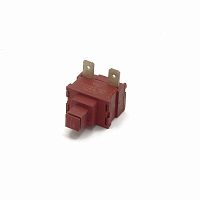 Кнопка прямоугольная для пылесоса, 2pin, OFF-ON с фиксацией, AC 220/250V 6.0A, под клеммы 4.8мм, 19x13мм, нормально разомкнут, корпус: коричневый (KAN