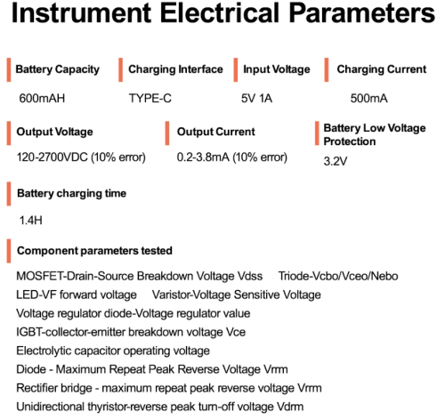 Прибор "Транзистор Тестер" EMC-03 LED дисплей-красные цифры фото 3