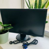 МОНИТОР LCD  21.5" Acer V223HQV  Разрешение:1920x1080; 16:9; время отклика 5мс; тип матрицы экрана- TN; со шнуром питания; с кабелем VGA