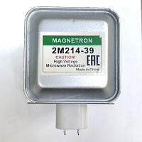 Магнетрон 2M214 (39F) (2M214-01GKH) (2M167B-M47 оригинальный партномер 6324W1A008B) (850W) крепл+обдув-разъем (6пластин) CHINA   -3105-