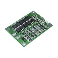 Плата PCB (защиты) для 4-х Li-Ion АКБ, до 40А с Балансировкой, для контроля заряда/ разряда 46х60мм; вес: 10гр
