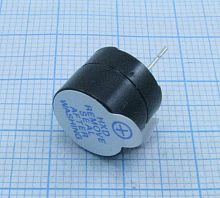 BUZZER DC 5v (зуммер) d=9мм выс. 5.5мм TMB09A05   3.1 кГц (встроенный генератор)  Зуммер активный (с генератором) 