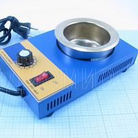 ВАННА ПАЯЛЬНАЯ 250w DZ-70505 d ванны=80мм ) Пит: AC110v/AC220v 50 Гц; диапаз.t: 200-480C; вр.плавл:8мин; max вес припоя: 800гр; мат-л: жарост.сплав; п