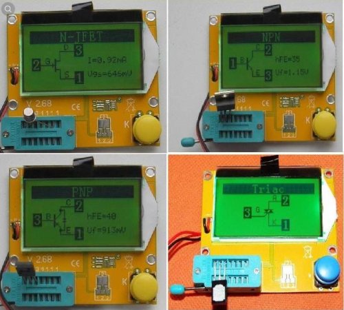 Прибор "Транзистор Тестер" FNiRSi LCR-T4 ( на ATmega328 ) ( Без корпуса ) Идентиф.и измер- R:0,1Om-50МOm, емк:25пф-100000mkF( ESR ), ин фото 6