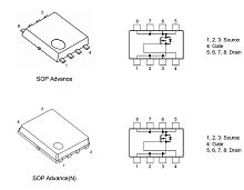 Транзистор полевой 60A TPHR9003NL  SOP8/QFN8