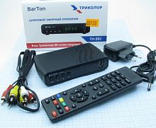 Цифровая ТВ приставка  BarTon TH-562 (ресивер ) (DVB-T2 ) Процессор:MSD7T01/ диспл: Внеш.Б.П. 5v/ 1.5.A;USB2.0 ( запись ); тюнер R836; видео дек: MPEG