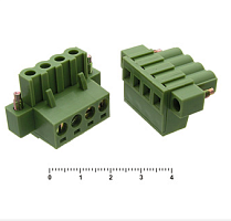Клеммник разрывной: XY2500F-AS-4 Гнездо (винты) (шаг 5,0mm) ответная часть XY2500R-BS-4 Штекер (резьба под винт) (шаг 5.0mm) Угловой () ; XY2500V-BS-4