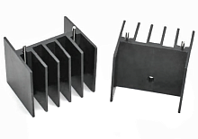 Радиатор D=30 d=30 H=25 (30x30x25) 2pin Алюминиевый