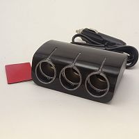 Растроитель OLESSON 1521 Разветвитель авто (3 гнезда)  прикуривателя с проводом